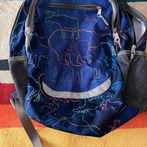 L.L. Bean Multicolor Animal Outline Backpack Kids